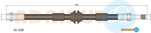 Brake hose front 55.1258