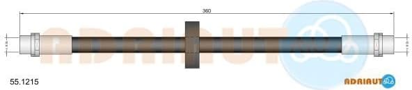 Brake hose front 55.1215