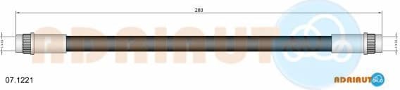 Brake hose rear 07.1221