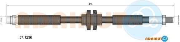 Brake hose rear 57.1236