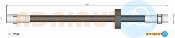Brake hose rear 03.1204