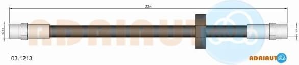 Brake hose rear 03.1213
