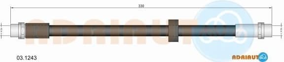 Brake hose front 03.1243