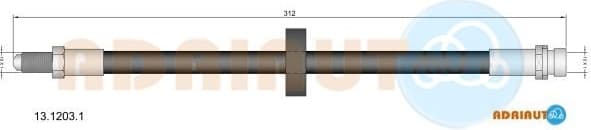 Brake hose rear 13.1203.1