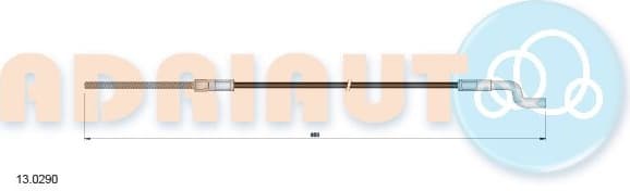 Cable handbrake 13.0290