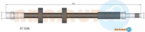 Brake hose front 57.1238