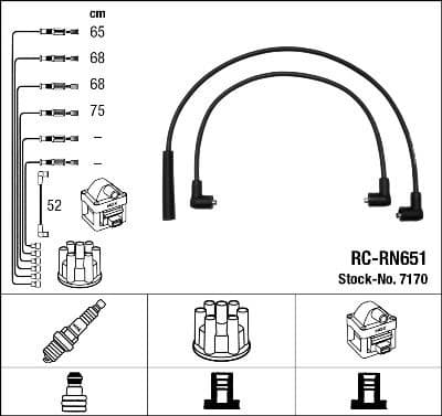Ignition Cable Kit RC-RN651