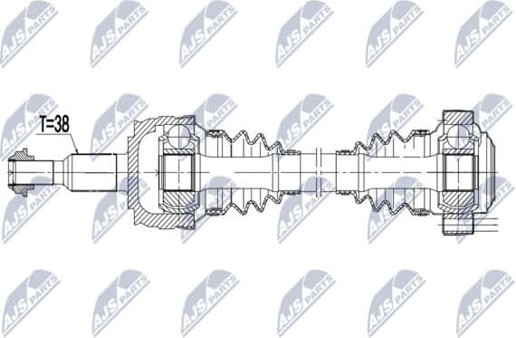Drive Shaft NPW-VW-176