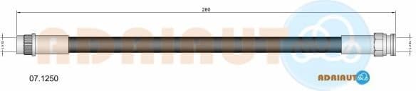 Brake hose rear 07.1250