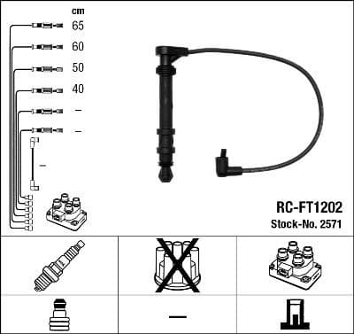 Ignition Cable Kit RC-FT1202