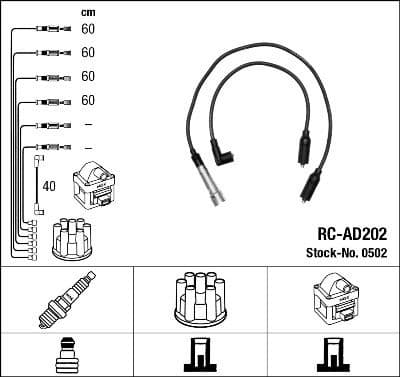 Ignition Cable Kit RC-AD202