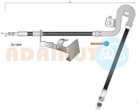 Brake hose front 35.1264