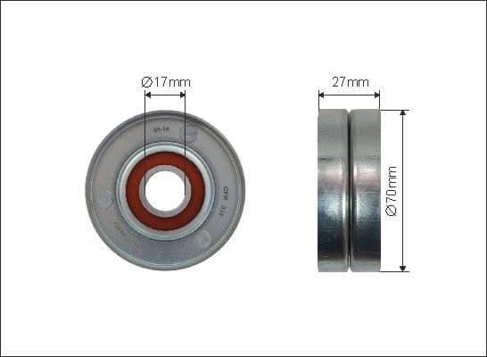Tensioner Pulley, V-ribbed belt 377-00