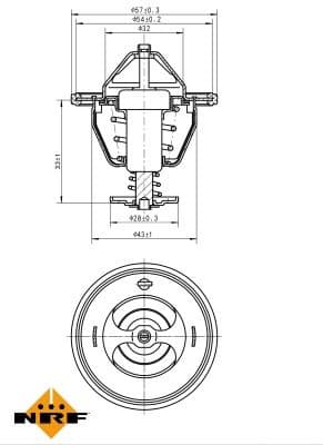 Thermostat, coolant EASY FIT 725111 - image 5