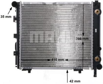 Radiator, engine cooling BEHR CR 256 000S - image 6