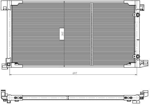 Condenser, air conditioning EASY FIT 350449