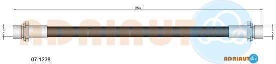 Brake hose rear 07.1238