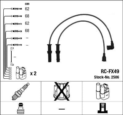 Ignition Cable Kit RC-FX49