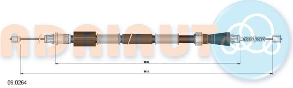 Cable Pull, parking brake 09.0264