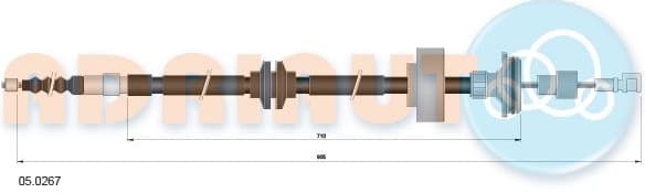 Cable Pull, parking brake 05.0267