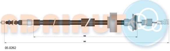 Cable Pull, parking brake 05.0262