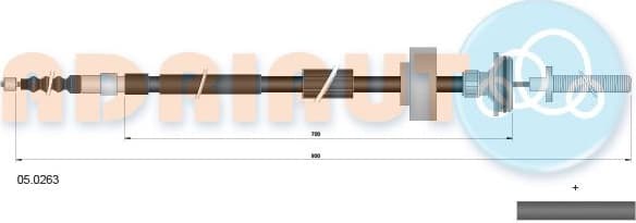 Cable Pull, parking brake 05.0263