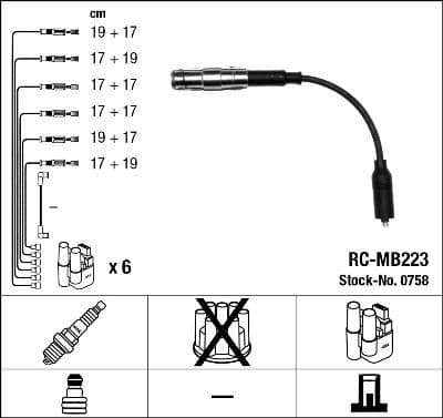 Ignition Cable Kit RC-MB223