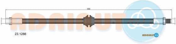 Brake Hose 23.1286