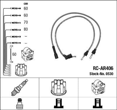 Ignition Cable Kit RC-AR406