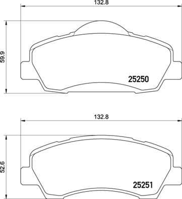 Brake Pad Set, disc brake PRIME LINE P61138