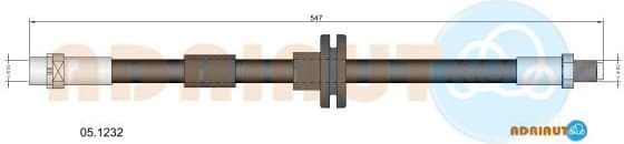 Brake hose front 05.1232