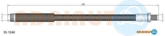 Brake hose front 35.1246