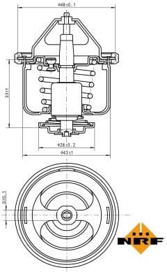 Thermostat, coolant EASY FIT 725026