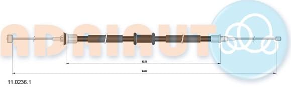 Cable Pull, parking brake 11.0236.1