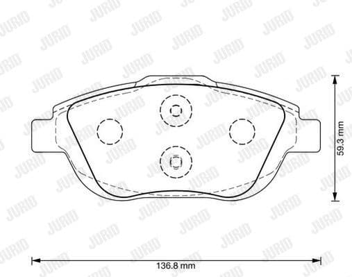 Brake Pad Set, disc brake Jurid White Low Dust 573264JC - image 2