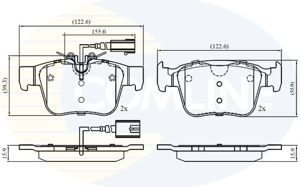 Brake Pad Set, disc brake CBP12426