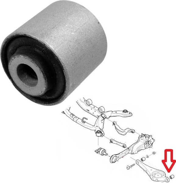 Silentblock rear axle 35547 01