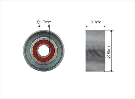 Tensioner Pulley, V-ribbed belt 366-00