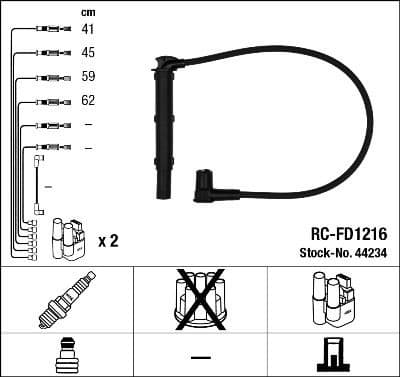 Ignition Cable Kit RC-FD1216