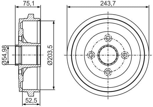 Brake Drum 0986477292 - image 5