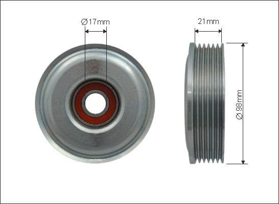 Tensioner Pulley, V-ribbed belt 500211