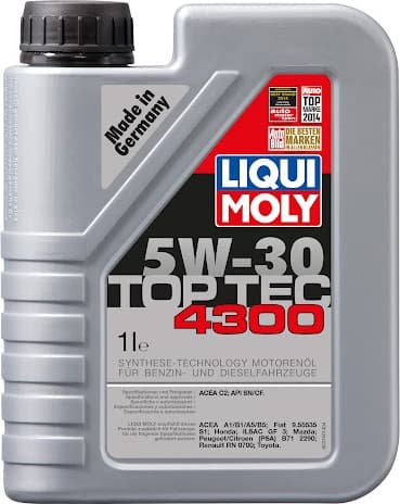 Alyva LIQUI MOLY 5W30 Top Tec 4300 1L - LIQ5W30-4300-1