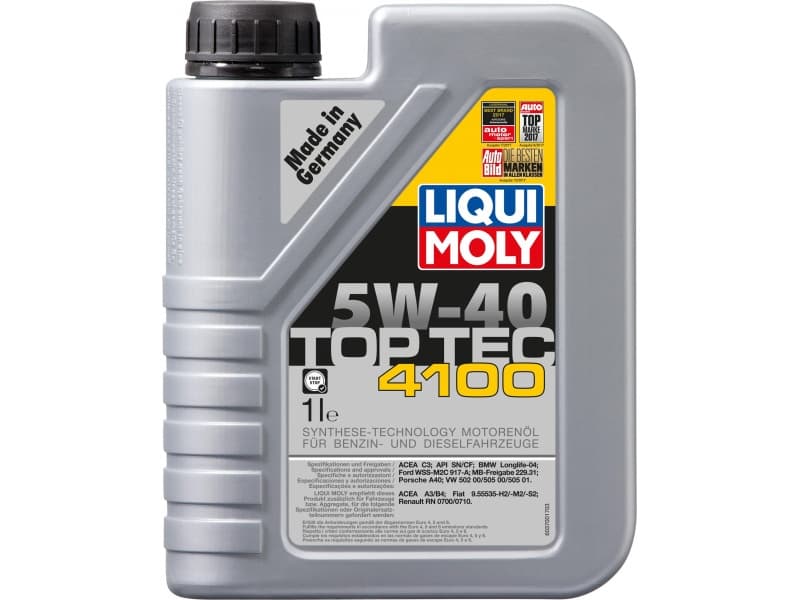Alyva LIQUI MOLY 5W40 Top Tec 4100 1L - LIQ5W40-4100-1