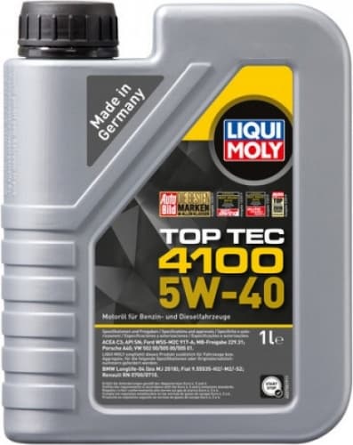 Alyva LIQUI MOLY 5W40 Top Tec 4100 5L - LIQ5W40-4100-5