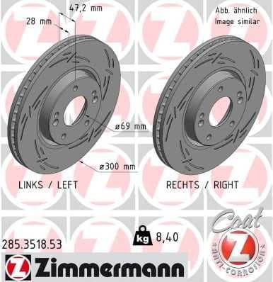 Brake Disc BLACK Z 285.3518.53