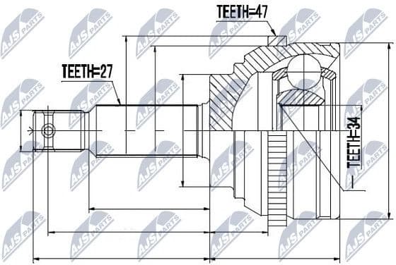 Joint Kit, drive shaft NPZ-HY-509 - image 2