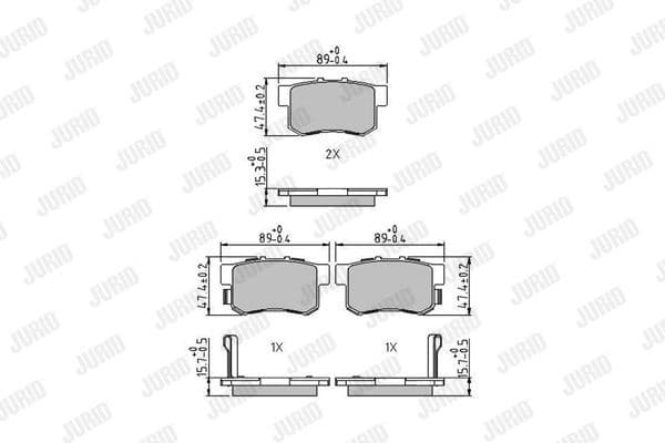 Brake Pad Set, disc brake 573375J