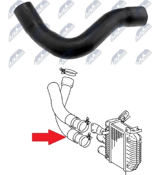 Turbocharger hose GPP-TY-009