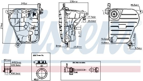 Expansion Tank, coolant ** FIRST FIT ** 996236
