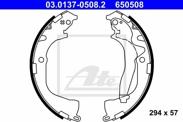 Brake Shoe Set 03.0137-0508.2